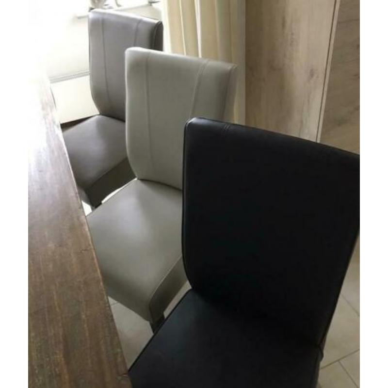 Eetkamerstoelen 6 stuks in 3 kleuren zgan