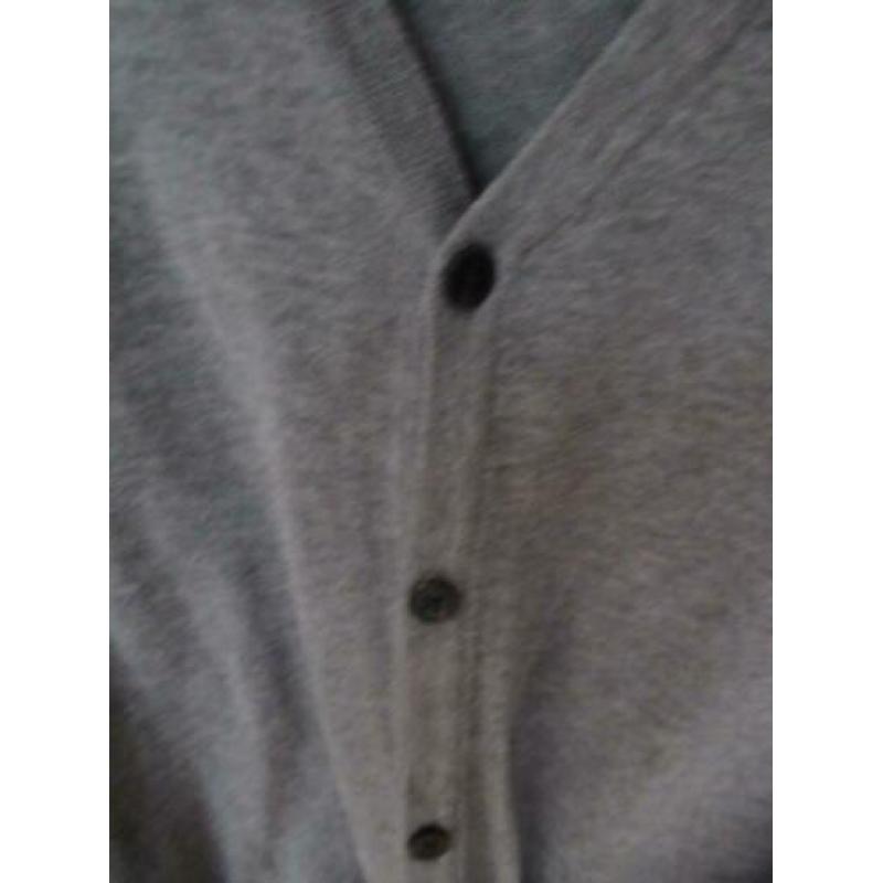 H&M grijs katoenen dun net vest maat S