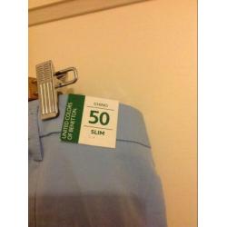 Benneton | Licht blauwe | chino | Italiaanse XL