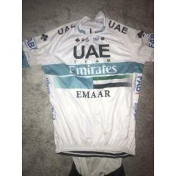 Wielerkoers teamkleding broekje shirt fietskleding M/L