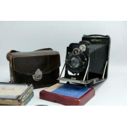 Antieke camera - KW (KameraWerkstatten) - Patent Etui 9x12