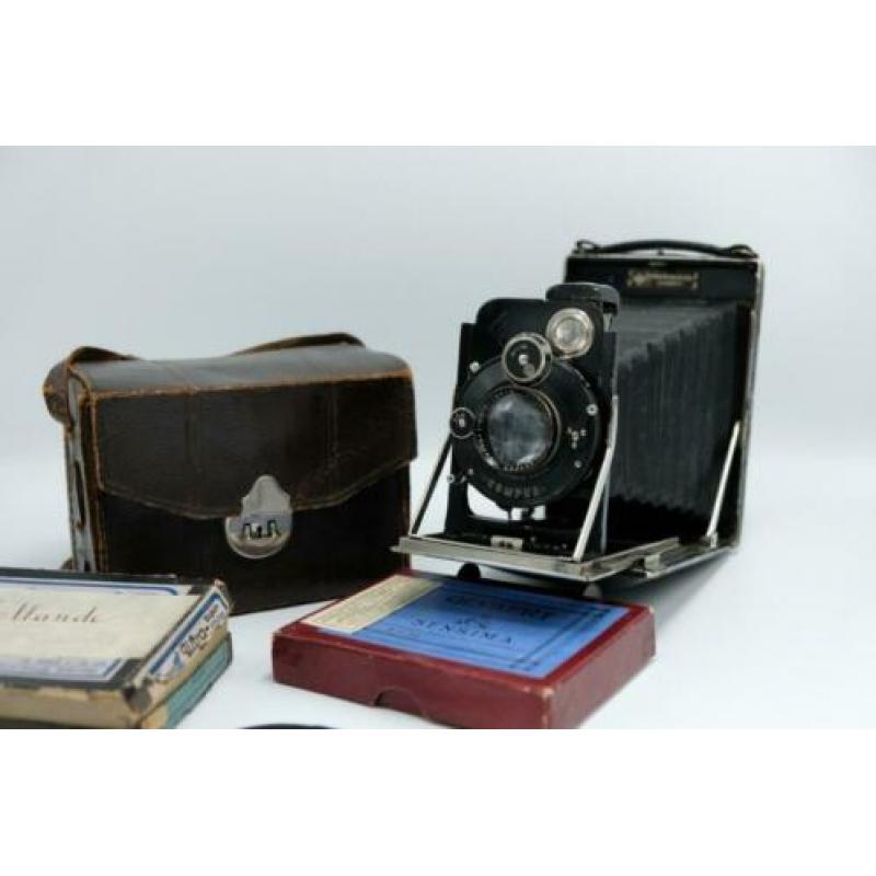 Antieke camera - KW (KameraWerkstatten) - Patent Etui 9x12