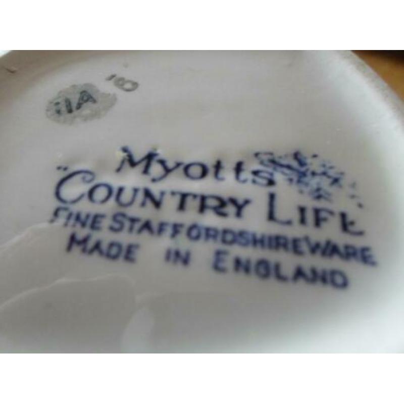 blauw servies zonder dienblad