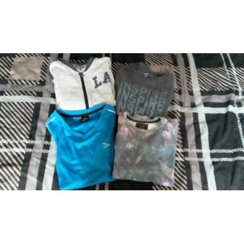 Jongenskleding pakket maat 140 shirt vest trui sportkleding