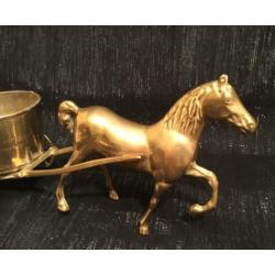 Koperen paard en wagen