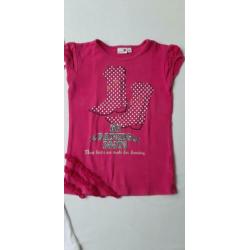3 hele leuke t shirtjes, maat 98