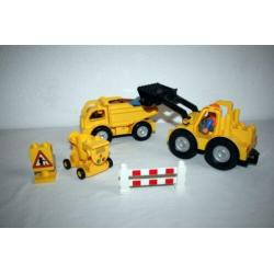 Duplo wegwerkers shovel loader kiepwagen cementmolen