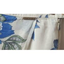 Geiger mooie rok met blauwe bloemen maat 40