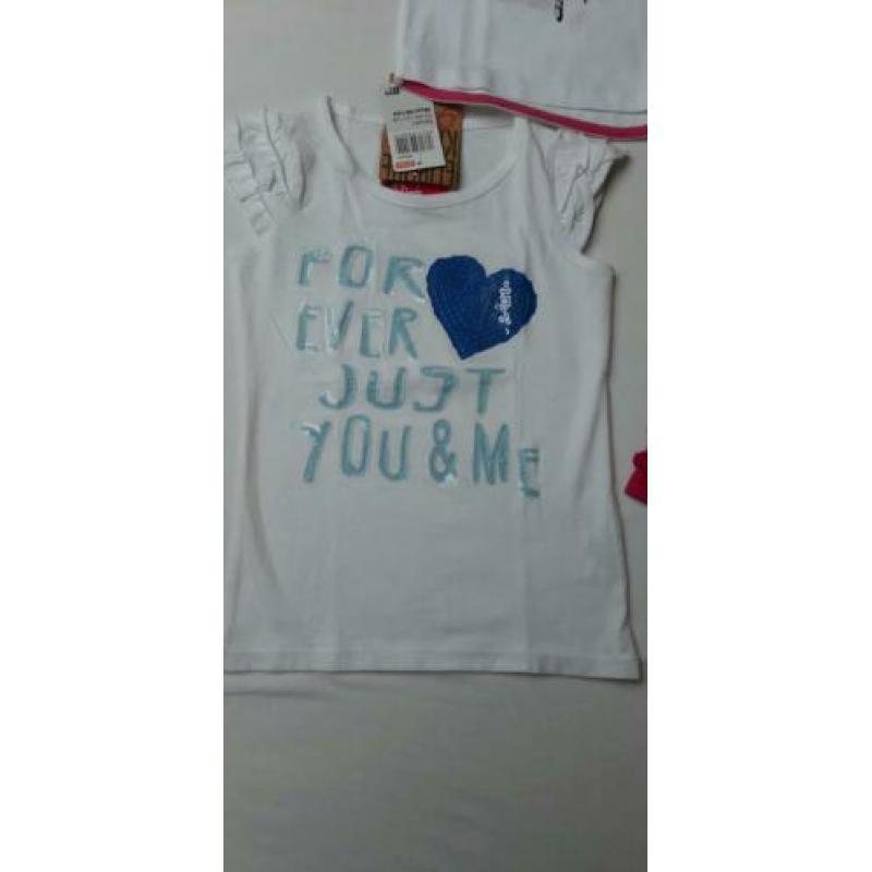 3 hele leuke t shirtjes, maat 98