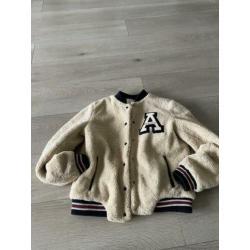 Teddy korte jas maat m van pull and bear