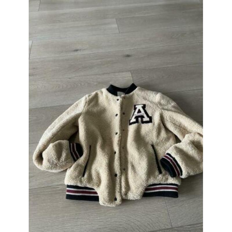 Teddy korte jas maat m van pull and bear