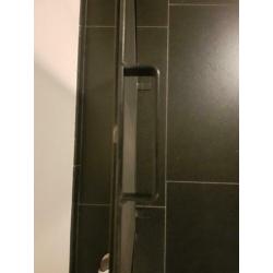 zwart metalen openhaardscherm, 75 x 76 cm