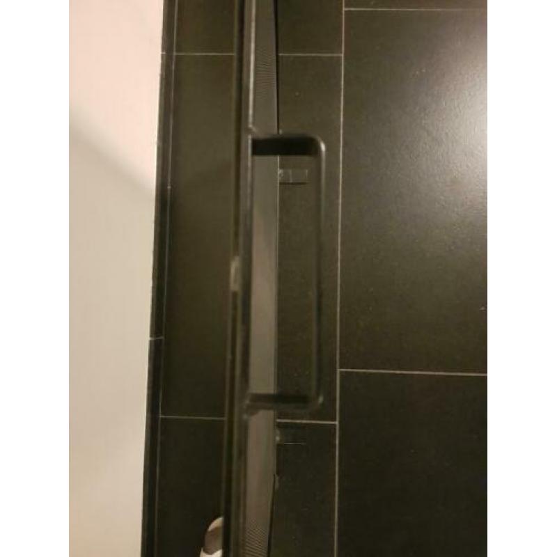 zwart metalen openhaardscherm, 75 x 76 cm