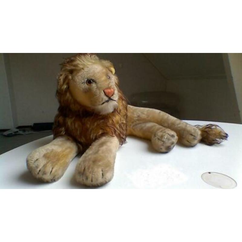 Zeer mooie originele vintage Steiff leeuw Leo Steif Teddy