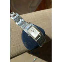 Classic Esprit horloge met steentjes