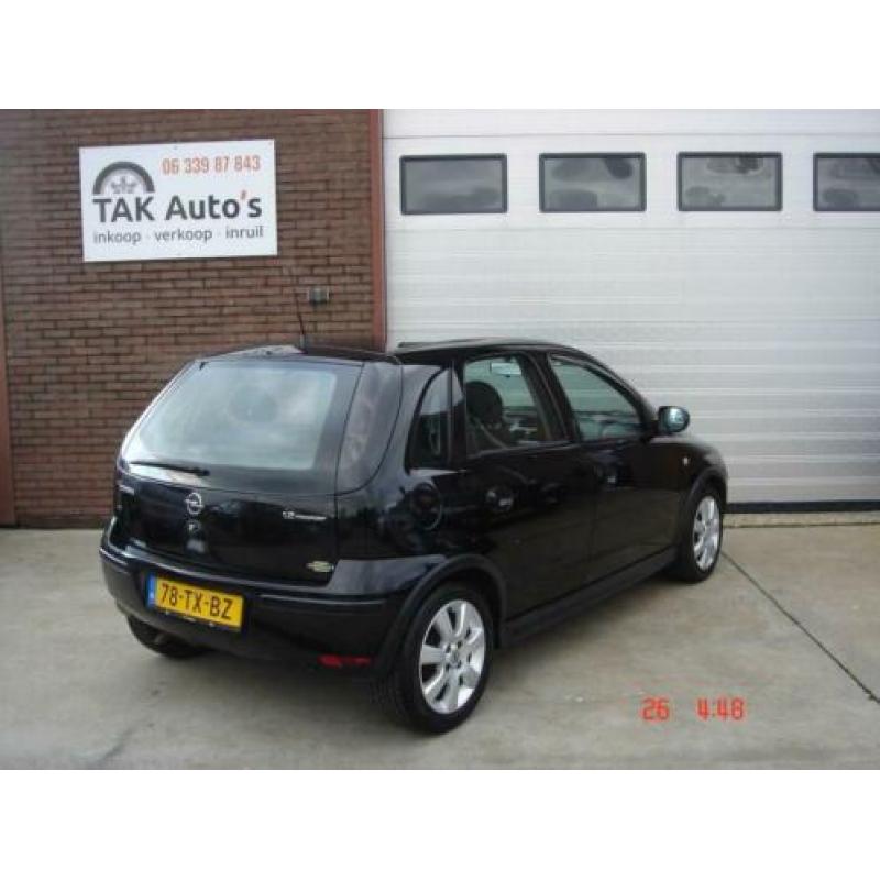Opel Corsa 1.2-16V Silverline Zwart/Airco/5 deurs/NAVI/met b