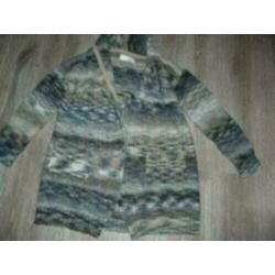 Hip chique grijs panterprint vestje vest Guess maat S 36 38