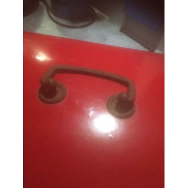 Emaille broodtrommel rood