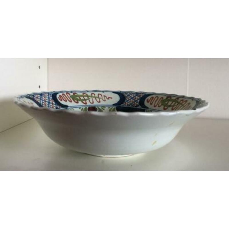 wandbordje polychroom Oud Delft bloemen