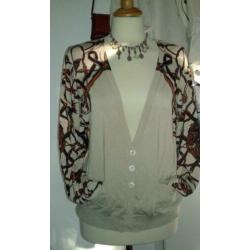 Zwart/wit vest