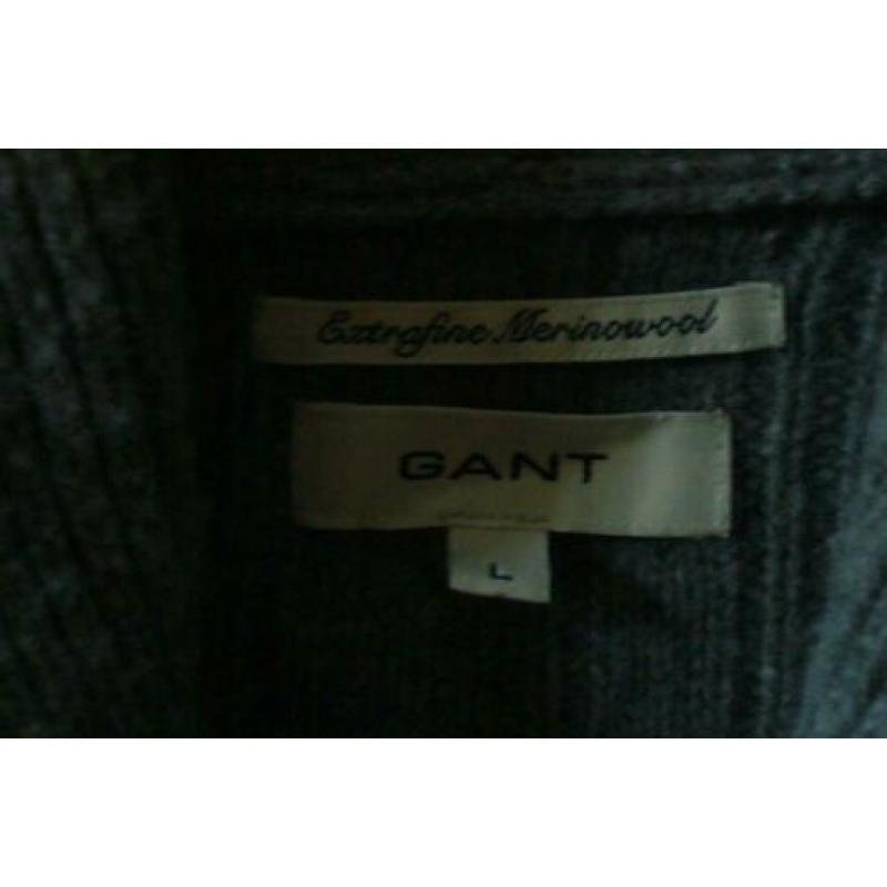 Heel mooi lamswol vest kabelvest van Gant maat L nieuwstaat