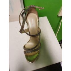 karen millen gold sandals