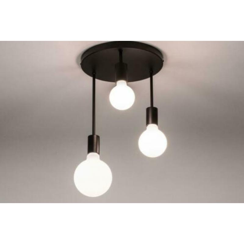 moderne plafondlamp zwart salon tafel slaapkamer keuken lamp