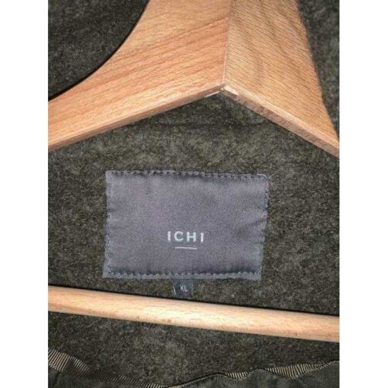 donkergroene ichi winterjas maat xl