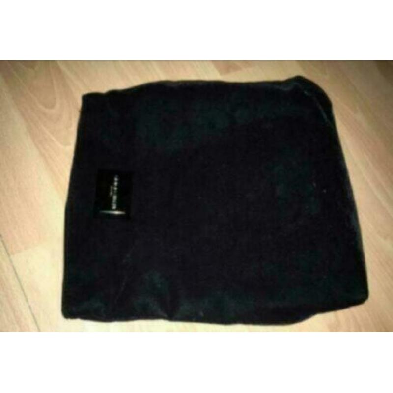 ~ Armani ~ zwart suède Toilettas of avondtasje/Clutch