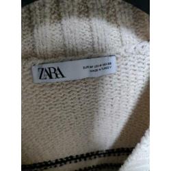 Zara gestreepte trui oversized maat m