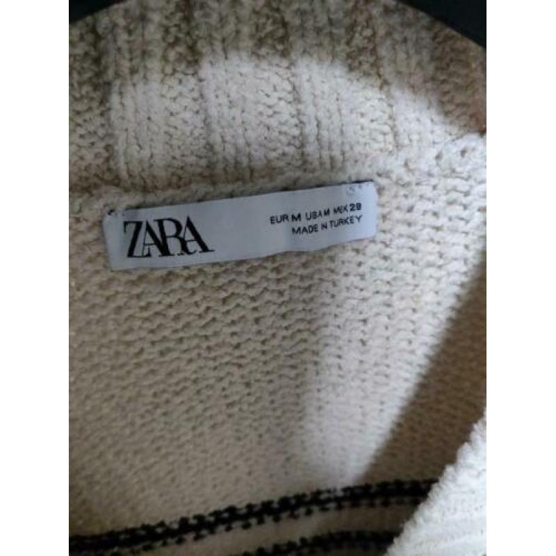 Zara gestreepte trui oversized maat m