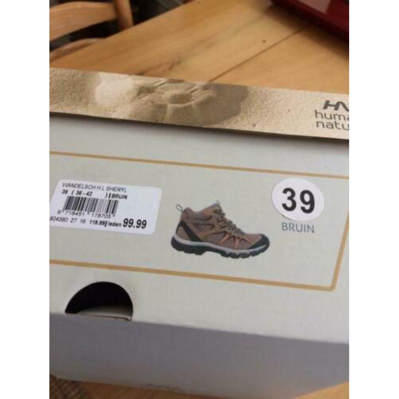 Ophalen Wandelschoenen NIEUW maat 39 maar vallen klein 38