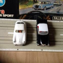 Faller AMS Auto,s Porsche 356 T2 en Mercedes 300 HO Schaal