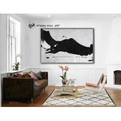 Large abstract painting canvas art