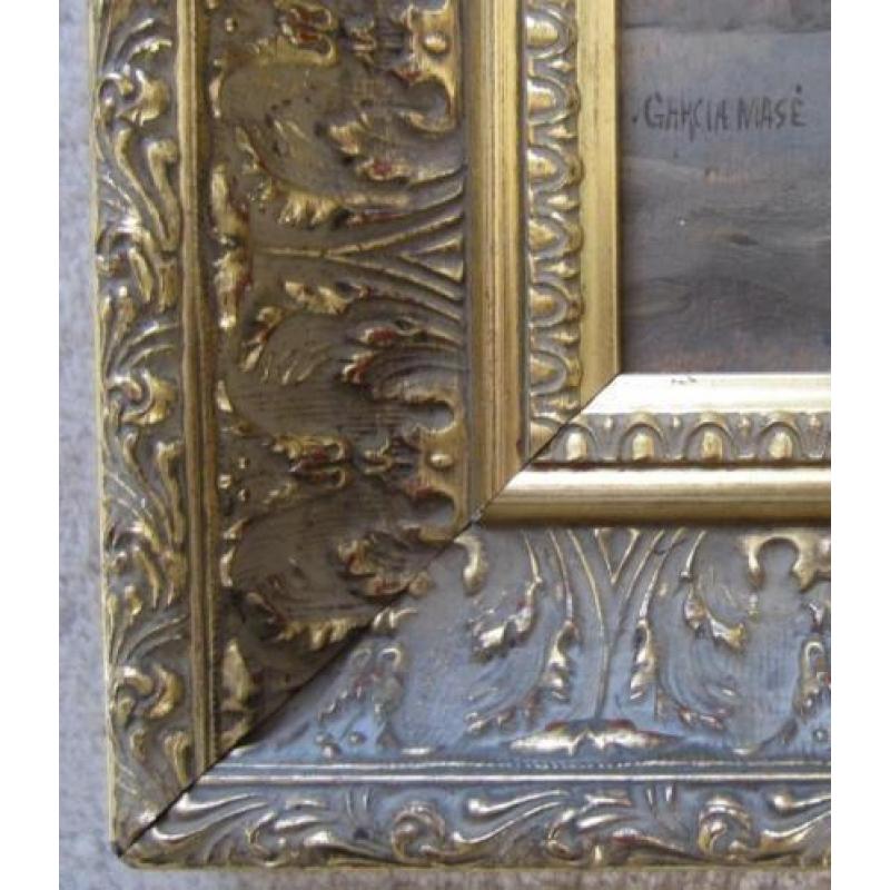 =ca 1900===mandoline spelende jongen=ITALIAANS==gesigneerd=