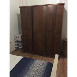 Vintage art deco 3 deurs kledingkast jaren 30