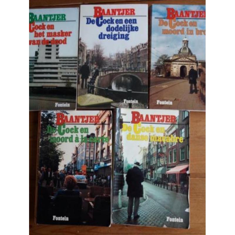 30 boeken van Baantjer, de Cock met c.o.c.k.