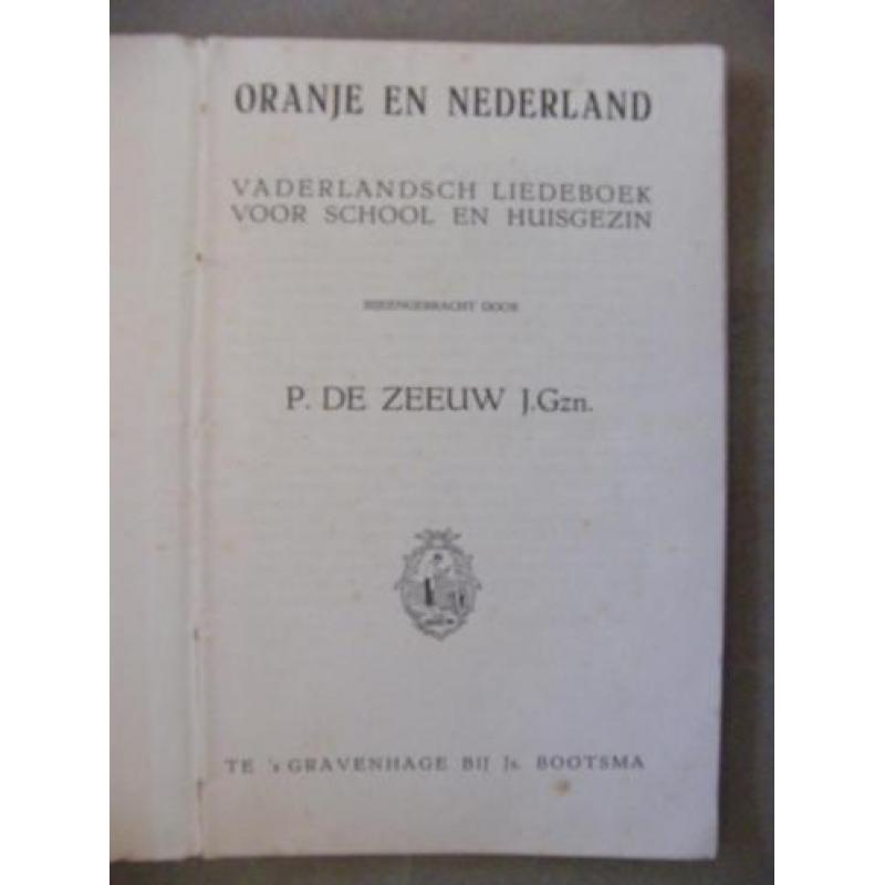 Oranje en Nederland - Vaderlandsch liedboek 1923
