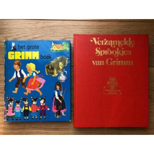Sprookjes van Grimm - 2 vintage boeken uit de jaren 70