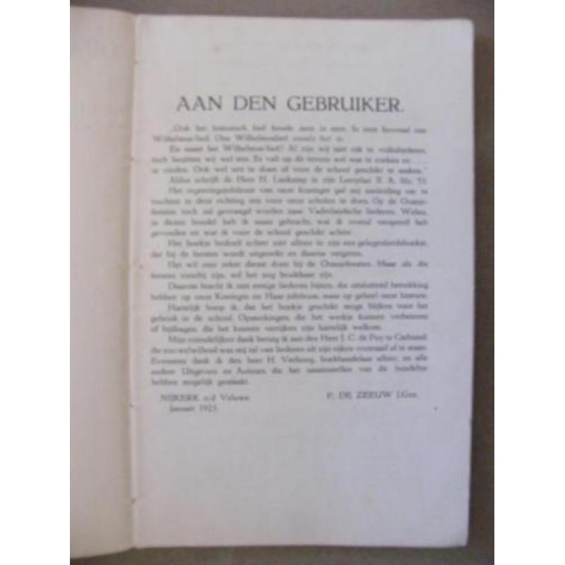 Oranje en Nederland - Vaderlandsch liedboek 1923