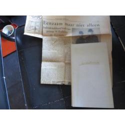 1959 - boek koningin Wilhelmina - Eenzaam maar niet Alleen