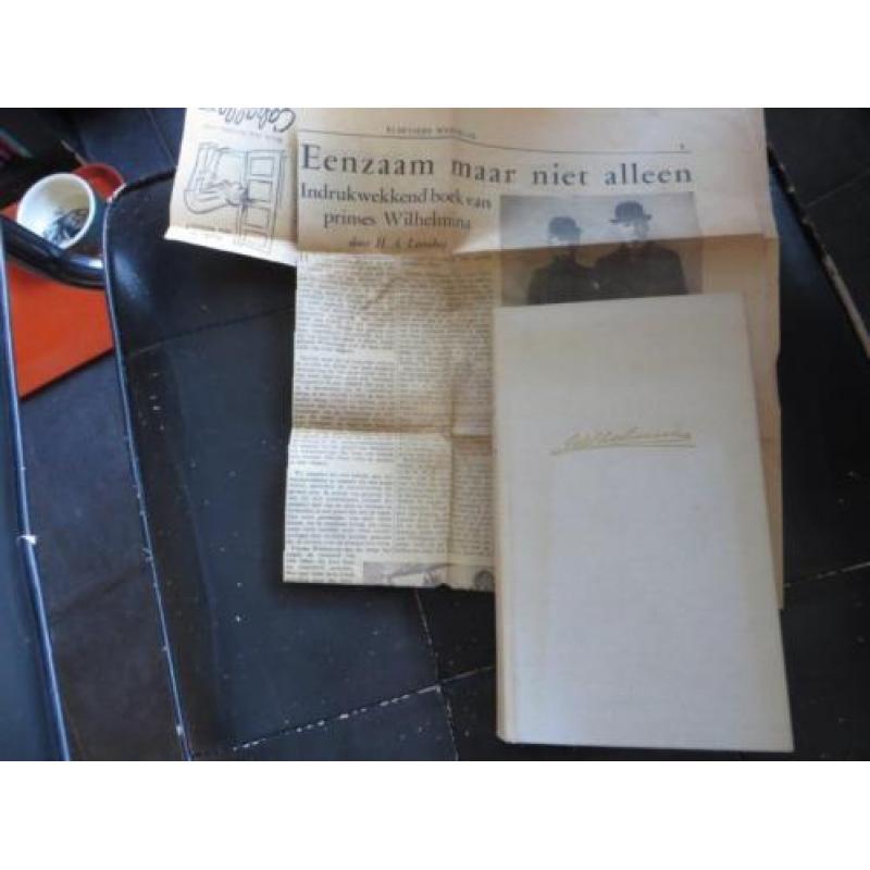 1959 - boek koningin Wilhelmina - Eenzaam maar niet Alleen