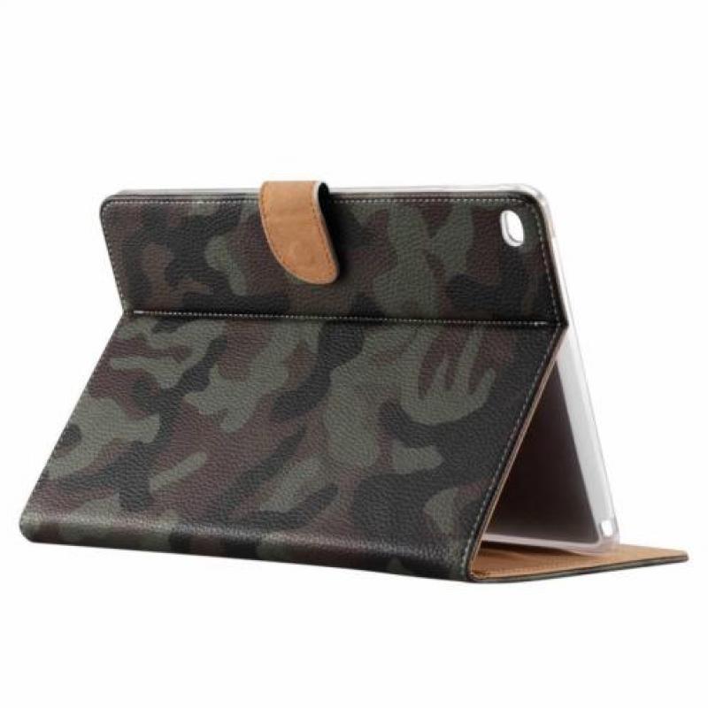 Ntech iPad 2 / 3 / 4 Donker Camouflage Design Booktype Kuns