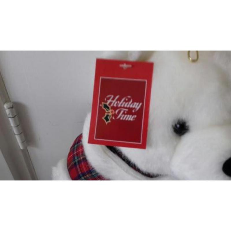 Twee vintage holiday kerstberen