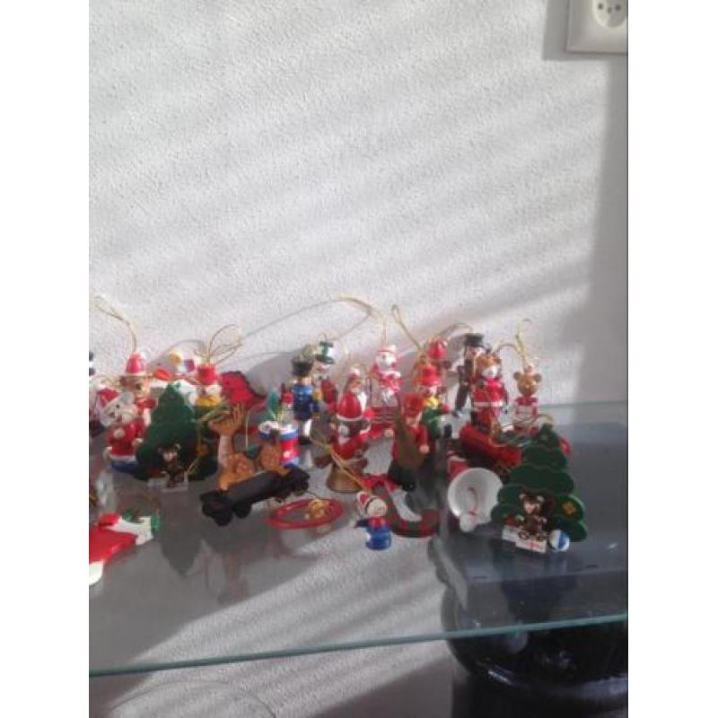Houten kerstboom versieringen