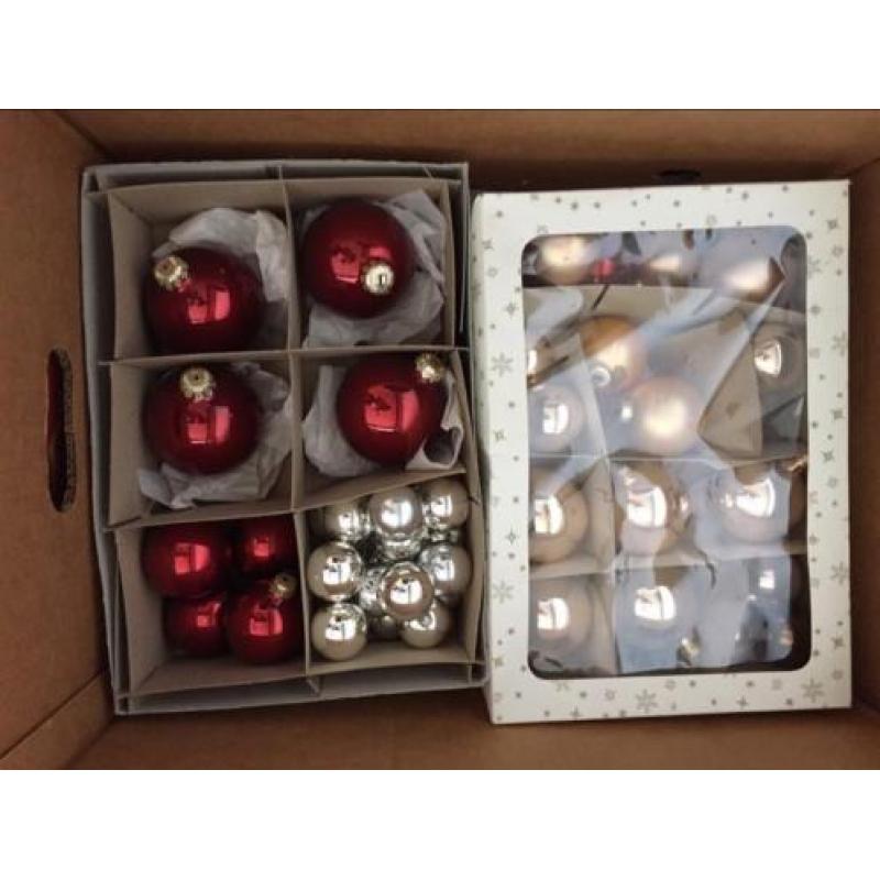 Hele partij glazen kerstballen -decoratie