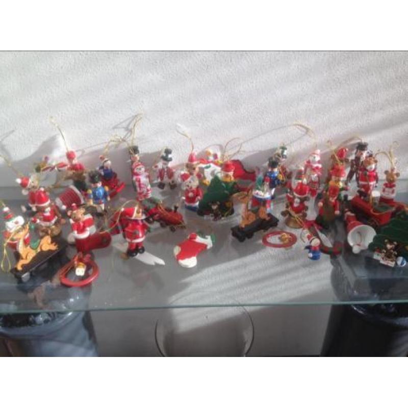 Houten kerstboom versieringen
