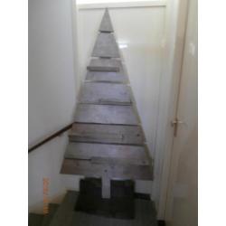 steigerhouten kerstboom groot