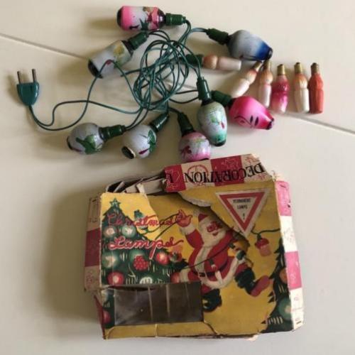 Antieke kerstlampjes