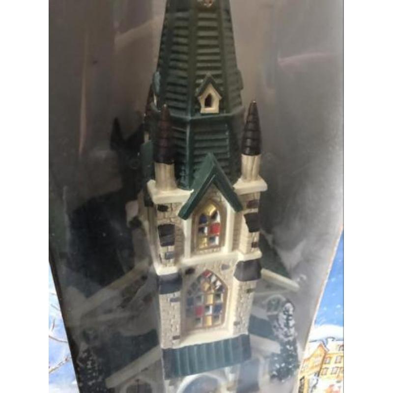 Dickensville enorme kerk (geen Lemax)